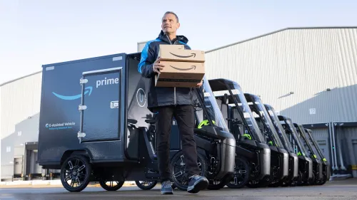 We're delighted to be part of Amazon's electric delivery fleet, helping to reduce emissions, ease congestion and improve air quality.